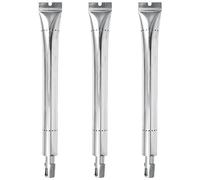 WELL GRILL Bruciatore a tubo in acciaio inox per barbecue Broil King Signet & Sovereign, 36 cm, bruciatore bruciatore per barbecue, confezione da 3 pezzi