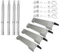 WELL GRILL Copertura bruciatore e bruciatore a gas per Rösle Videro G4-S, G4-S Nero, Vario+, 40,2 cm, in acciaio inox, per accessori Rösle Grill