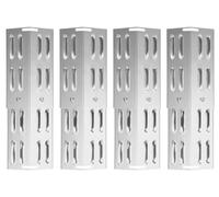 WELL GRILL Copertura universale per bruciatore a gas, in acciaio inox, per Taino, Landmann, Burnhard, Enders e la maggior parte delle griglie a gas, regolabile da 29 cm a 43 cm, confezione da 4