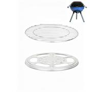 WELL GRILL Griglia in acciaio inox e riflettore termico per Campingaz Party Grill 400CV 400R pezzi di ricambio, scudo termico e griglia rotonda per campeggio, barbecue a gas e campeggio