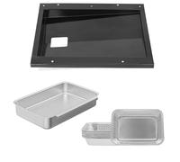 WELL GRILL Parti di ricambio per barbecue a gas Weber Spirit 300 Series 69804 con vassoio antigoccia in acciaio inox 83156 & 6415 rivestimento in alluminio per Spirit E-310 E-320 E-330 S-310 S-320