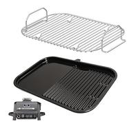 WELL GRILL Piastra antiaderente e griglia per Ninja Woodfire serie OG700, 2 in 1, in acciaio inox, accessori per Ninja Outdoor OG701UK OG751UKAMZ