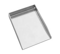WELL GRILL Piastra universale Plancha, 20 x 30 cm, in acciaio inox massiccio, Plancha, per Weber, Buranhard, Landmann, Char-Broil e barbecue a carbonella