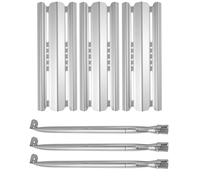 WELL GRILL Sear Plate & Bruciatore - Set di 3 tubi per barbecue a gas Napoleon Legend LEX 485 605 730 Series, Prestige 500, Rogue 365, LD485RB, LD485RSIB, in acciaio inox