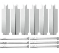 WELL GRILL Set di pezzi di ricambio per bruciatori EL Fuego Dayton 6 bruciatori, Tepro, Broil-Master Grill a gas 6 + 1 e la maggior parte delle griglie a gas, confezione da 6