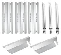 WELL GRILL - Set di Ricambi per Barbecue a Gas Broil King Sovereign & Signet & Monarch, Copertura Bruciatore in Acciaio Inox Flav-R-Wave e Bruciatore a Doppio Tubo e Accessori per Aromatizzazione BBQ