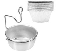 WELL GRILL Vaschetta antigrasso con confezione da 15 inserti usa e getta per barbecue a gas Enders Boston, Landmann, Char-Broil, vassoio antigoccia, accessorio per barbecue