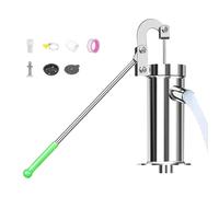 Well Hand Pump - Manual Water Suction Pitcher for Outdoor Irrigation Use | Cast Iron Style Handheld Pump with Farm Backyard Pond, Cabin Lawn Water Transfer Suction Tool for Garden Irrigation