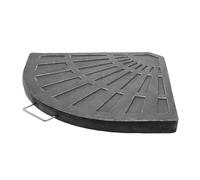 Well Home Base in Cemento per Ombrellone - Design Moderno e Resistente in Nero Argento