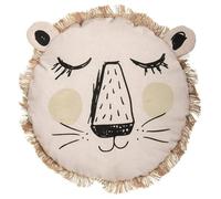WELL HOME - Cuscino con frange con faccia di leone