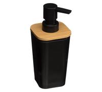 WELL HOME - Dispenser di sapone nero "Natureo" 200 ml, design moderno