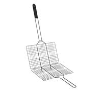 Well Home Griglia BBQ rivestimento antiaderente in ferro nero 68x32,5cm