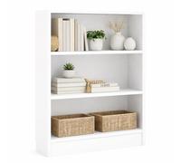 Well Home Libreria Turia con 2 ripiani in colore bianco da 79 x 26,72 x 107,2 cm