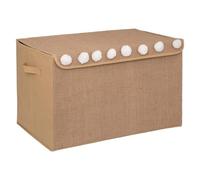 WELL HOME - Malle en jute pour enfants avec pompons