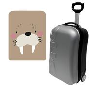 WELL HOME MOBILIARI & DECORACIÓN Valigia Trolley 20" Cabina con Custodia Protettiva Biever, multicolore, Valigia Trolley 20'' con custodia protettiva