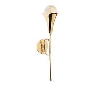 WELL HOME MOBILIARIO & DECORACIÓN Applique da parete, metallo, oro, 13x15x52, attacco e 27 max 40 w
