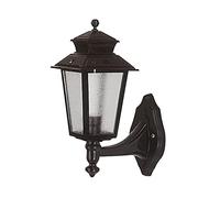 WELL HOME MOBILIARIO & DECORACIÓN Applique da parete per esterno, abs, nero, 25 x 18 x 40, attacco e 27 max 60 w
