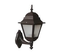 WELL HOME MOBILIARIO & DECORACIÓN Applique da parete per esterno, abs, nero, 25x18x36, attacco E 27 Max 60W