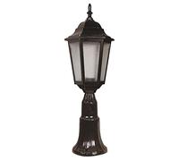WELL HOME MOBILIARIO & DECORACIÓN Applique da pavimento celle per esterno, ABS, nero, 23 x 23 x 60, attacco e 27 max 60 w