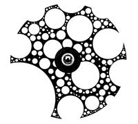 WELL HOME MOBILIARIO & DECORACIÓN Applique murale d'intérieur, Illuminazione Industriale Classica, MDF, Nero 50x12x50 cm