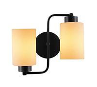 WELL HOME MOBILIARIO & DECORACIÓN Applique murale d'intérieur, Lampada da Parete Creativo Metallo, Illuminazione Industriale Classica, Nero 32x32x28 cm