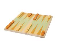 WELL HOME MOBILIARIO & DECORACIÓN- Backgammon-Set da tavola con Sacchetto di Cotone, Colore Naturale, 20x20x1, S25001020