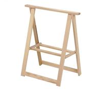 WELL HOME MOBILIARIO & DECORACIÓN Cavalletto in faggio alto H.83 cm, finitura senza vernice