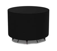 WELL HOME MOBILIARIO & DECORACIÓN Copertura per tavola rotonda Ø160xH80cm impermeabile in poliestere 600D nero con protezione UV