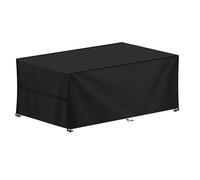WELL HOME MOBILIARIO & DECORACIÓN Fodera rettangolare per tavolo da esterno 165x115x80cm in poliestere nero con borsa per il trasporto