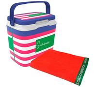 WELL HOME MOBILIARIO & DECORACIÓN Frigorifero life story 29 litri rosa navy + telo mare 90 x 160 cm 380 gsm velour 100% cotone rosso…