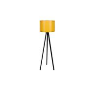 WELL HOME MOBILIARIO & DECORACIÓN Lampada da Terra con Struttura in MDF Colore Giallo Nero
