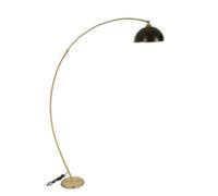WELL HOME MOBILIARIO & DECORACIÓN Lampada del piede con metallo, oro, Black, Collezione Malaui, 30x30x185 cm, Casquillo E 27 Max 60 W