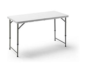 WELL HOME MOBILIARIO & DECORACIÓN Picnic Tavolo Pieghevole Multifunzionale, Bianco/Nero