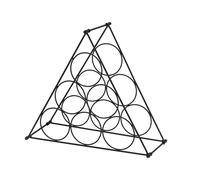 WELL HOME MOBILIARIO & DECORACIÓN Portabottiglie in metallo compatto triangolare per 6 bottiglie