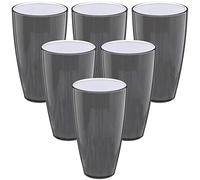 WELL HOME MOBILIARIO & DECORACIÓN Set di 6 bicchieri grigio WellHome.
