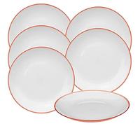 WELL HOME MOBILIARIO & DECORACIÓN Set di 6 piatti rosso corallo WellHome.