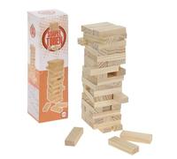 WELL HOME MOBILIARIO & DECORACIÓN- Set Torre impilabile in Legno con 54 Pezzi, Multicolore, 5,5x5,5x19, S28200220