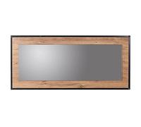 WELL HOME MOBILIARIO & DECORACIÓN Specchio, 100% truciolato rivestito in melammina, colore Atlantic Pino nero