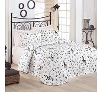 WELL HOME MOBILIARIO & DECORACIÓN Trapunta trapuntata 250 x 200 nero e bianco