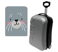 WELL HOME MOBILIARIO & DECORACIÓN Valigetta Trolley 20" Cabina con custodia protettiva Cutie Cat, multicolore, Valigia Trolley 20'' con custodia protettiva