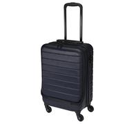 WELL HOME MOBILIARIO & DECORACIÓN Valigia da 20 pollici con superficie diamantata ABS in blu marino - Sistema carrello in ferro, blocco TSA e ruote con cuscinetto in metallo