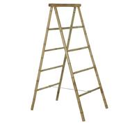 WELL HOME MOBILIARIO & DECORACIÓN Well Home Portasciugamani in bambù con 2 Lati H.140cm, Naturale, 57x10x140 cm