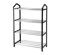 Well Home Organizer per scarpe a 4 strati con struttura in ferro e plastica per una conservazione efficiente