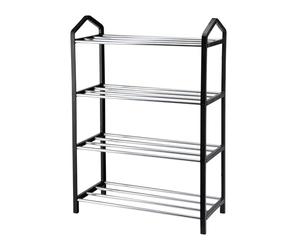 Well Home Organizer per scarpe a 4 strati con struttura in ferro e plastica per una conservazione efficiente