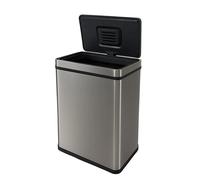 Well Home Pattumiera in acciaio inossidabile color metallizzato da 50 litri con sensore automatico e filtro antiodore H. 54 cm