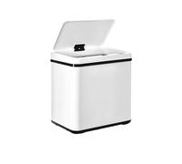 WELL HOME - Pattumiera intelligente senza gambe con apertura automatica e contatto manuale, 30 l, 35,5 x 26 x 60 cm, colore: Bianco