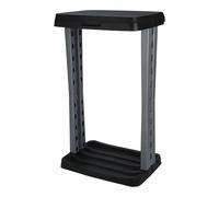 Well Home Porta sacchetti della spazzatura 60 l in colore antracite 100% riciclabile 43 x 31 x 9,5 cm