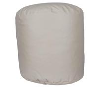 Well Home Pouff rotondo Ø40 x 38 cm, colore ecru beige - Seduta imbottita e confortevole