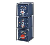 Well Home Scaffale cassettiera a 3 ripiani in metallo H.102cm