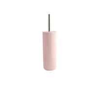 Well Home Scopino WC con serbatoio, manico in acciaio inox, 37,4 altezza x 9 diametro, colore rosa pastello